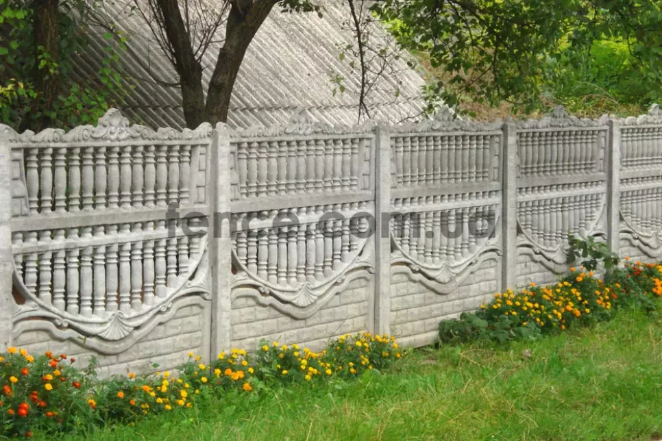 Concrete fence installation