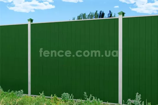 Plastic fence with noise protection