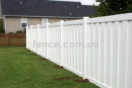 Plastic board fence